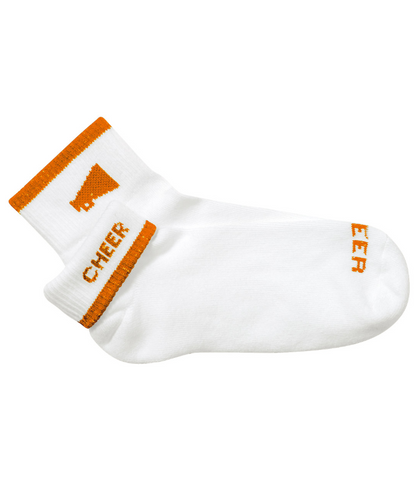 FLIP TOP LOW CUT CHEERLEADING SOCKS 2-IN-1